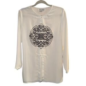 VINTAGE| NANCY CRYSTAL|‎ WOMENS KIMONO STYLE TUNIC| SIZE 6